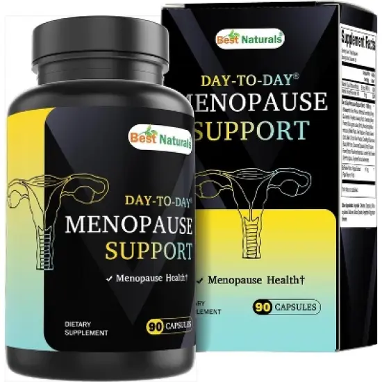 Best Naturals Day-to-Day Menopause Supplements for Women with Ashwagandha, Dong Quai, Chastberry, Kelp, Red Raspberry, 90 Veg Capsules image {4}