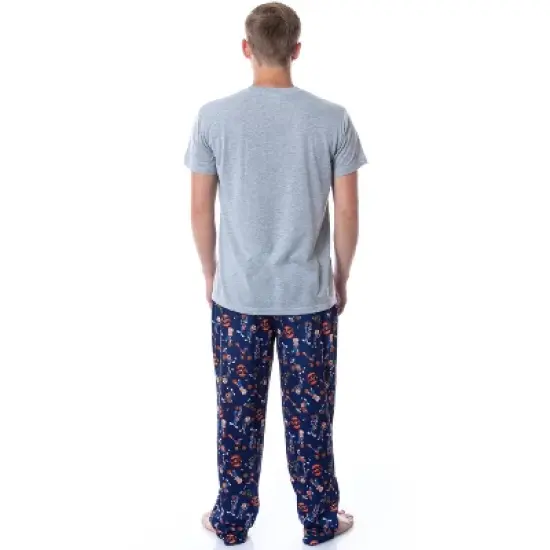 Looney Tunes Mens' Space Jam Movie Bugs Bunny Sleep Pajama Set Multicolored image {3}