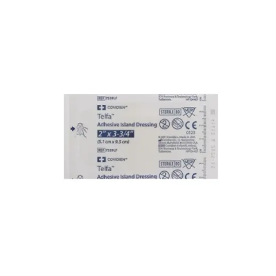 Telfa Adhesive Island Dressing, 2 in x 3 1/4 in, 50 Count, 1 Pack image {3}