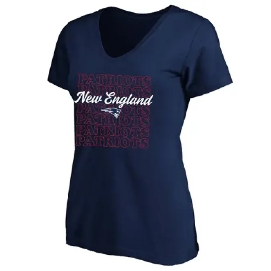 NFL New England Patriots Women's Plus Size Short Sleeve V-Neck T-Shirt image {3}