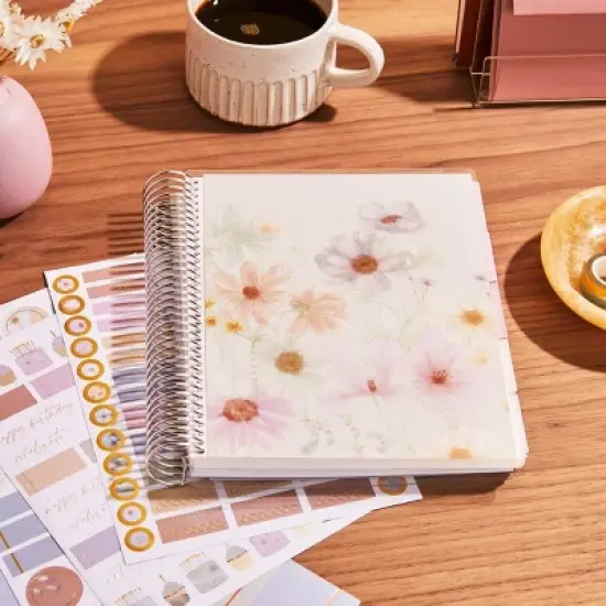 Erin Condren 2024 Planner 7"x9" Daily/Monthly Vertical Coiled Wildflowers image {15}