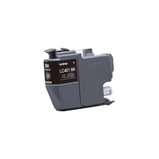 Brother LC401 Black High Yield Ink Cartridge Prints Up to 500 Pages (LC401XLBKS) image {3}