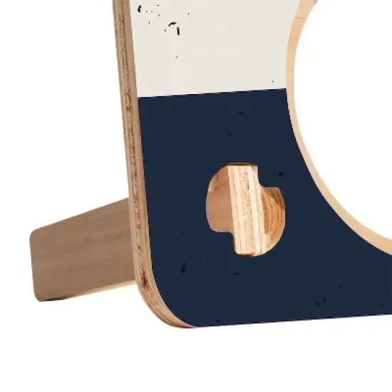 Blue Retro Stripes Cornhole Pong Game image {2}