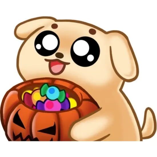 Women's Design By Humans Halloween Candy Pup By Puppers Racerback Tank Top image {1}