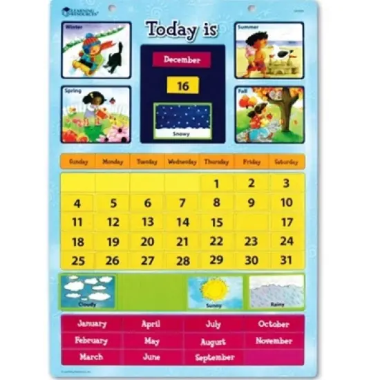 Learning Resources Magnetic Learning Calendar image {4}