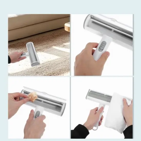 Unique Bargains Lint Roller for Pet Hair Light Gray 1 Pc image {2}