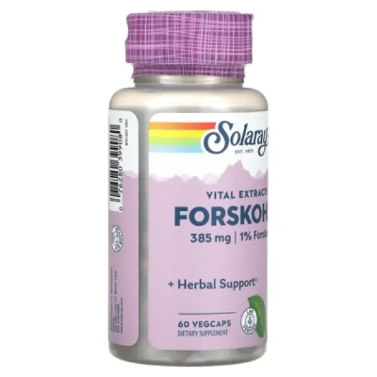 Solaray Vital Extracts, Forskohlii, 385 mg, 60 VegCaps image {3}