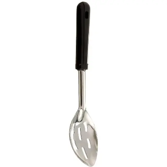 Winco BSSB-11 Slotted Basting Spoon with Bakelite Handle, 11-Inch, Medium, Stainless Steel image {1}