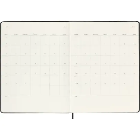 Moleskine 2024 Weekly Planner XL 9.84"x7.48" Hardcover Black image {4}