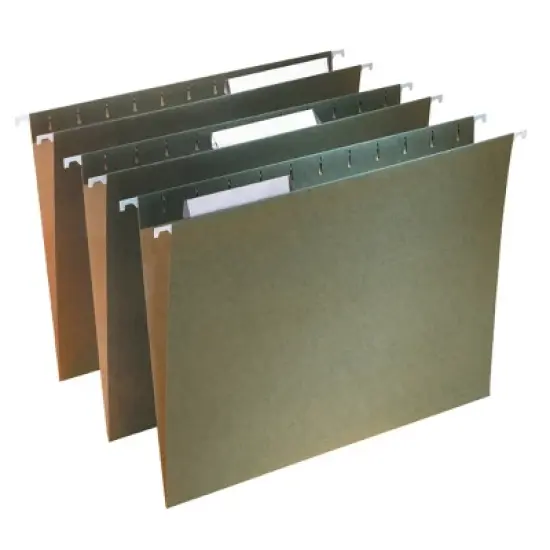 Smead Hanging File Folder with Tab, 1/3-Cut Adjustable Tab, Letter Size, PAPER,  25 per Box (64035) image {12}