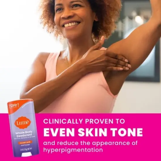Lume Whole Body Women's Smooth Solid Deodorant Soft Powder Scent - Aluminum-Free 2.6oz image {4}
