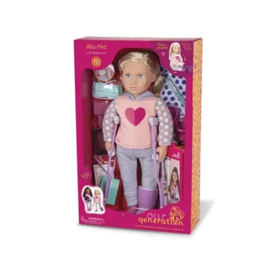 Our Generation 18" Hospital Doll with Storybook - Martha image {6}