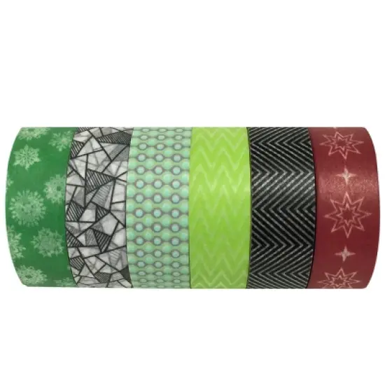 Wrapables Washi Masking Tape Collection, Premium Value Pack image {32}