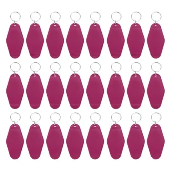 Unique Bargains Blank Vintage Motel Hotel Keychains Key Tag 24 Pcs image {15}