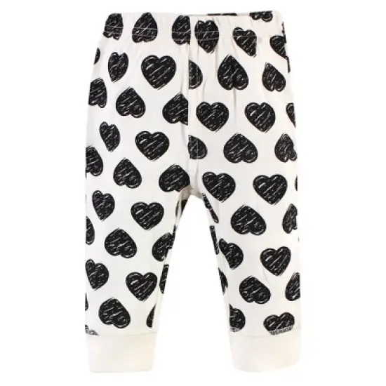 Touched by Nature Baby and Toddler Girl Organic Cotton Pants, Heart image {5}