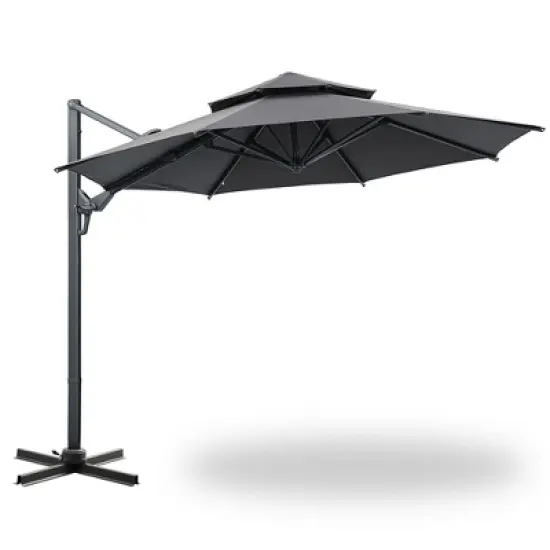 Ainfox 10ft  Outdoor Double-layer Market Umbrella image {5}