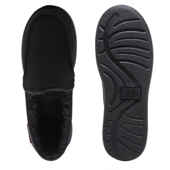 Alpine Swiss Oslo Mens Moccasin Slippers Warm Shearling Comfortable House Shoes image {4}