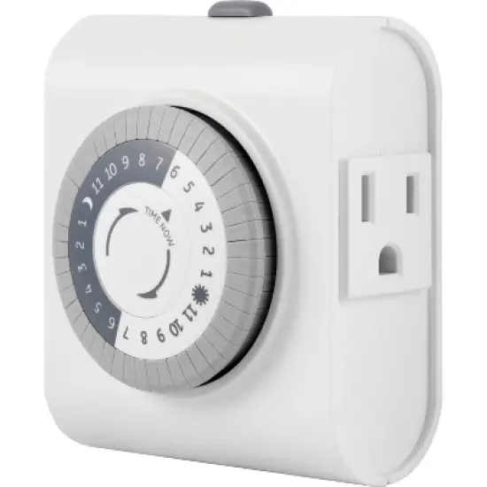 GE Indoor Mechanical Timer 24hr with 2 Outlets image {4}