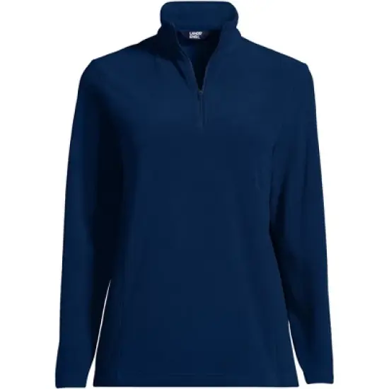 Lands' End Women's Fleece Quarter Zip Pullover image {3}