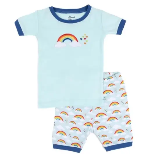 Leveret Kids Two Piece Cotton Short Pajamas image {5}