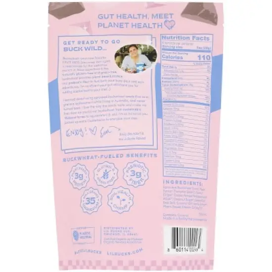 Lil Bucks Chocolate Sea Salt Granola Clusters - Case of 6/6 oz image {2}