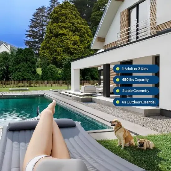 Hammocks 2 Person Hammock with Collapsible Steel Frame, Double Rope Hammock with Polyester Pad, 450lb Support, UV-Resistant image {3}