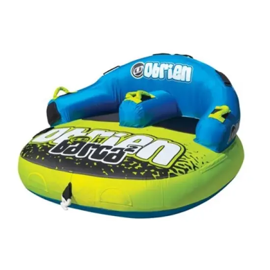 O'Brien Watersports Kickback Inflatable 2 Person Towable Boat Tube Raft image {7}
