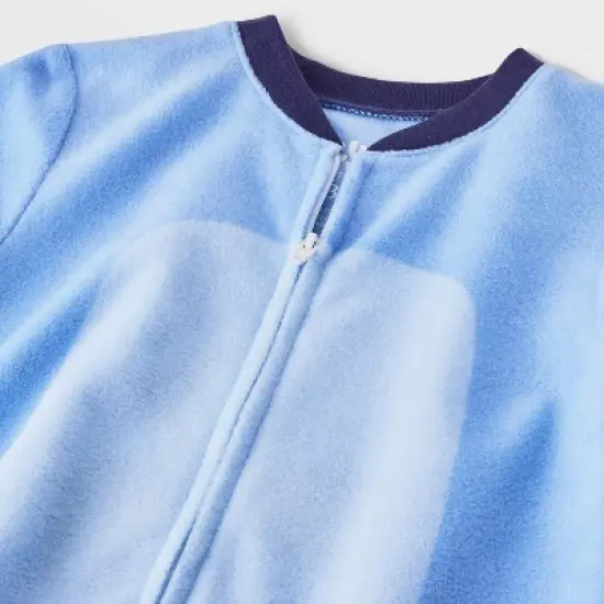 Toddler Boys' Bluey Long Sleeve Blanket Sleeper Halloween Footed Pajama - Blue image {3}