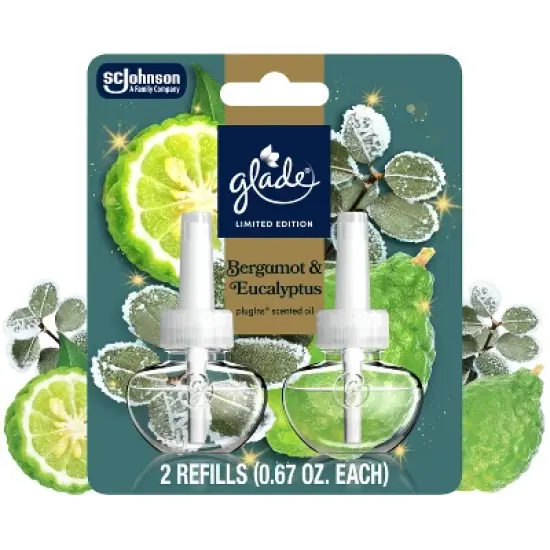 Glade PlugIns Scented Oil Air Freshener Refills - Bergamot & Eucalyptus - 1.34oz/2ct image {11}