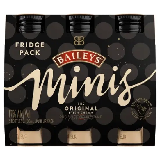 Baileys Irish Cream Liqueur Minis - 3pk/100ml Bottles image {9}