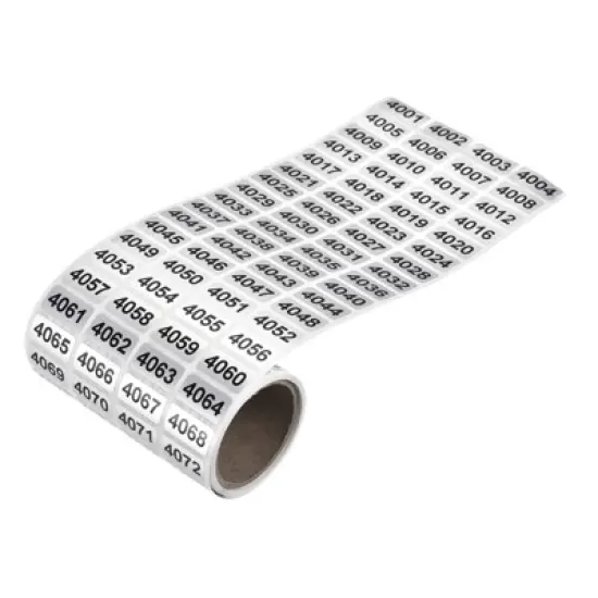 Unique Bargains Office Warehouse Self-Adhesive Consecutive Number Sticker Labels image {8}