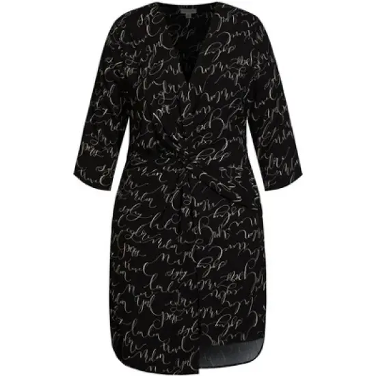 Women's Plus Size  Modern Electric Dress - black | REFINITY image {2}
