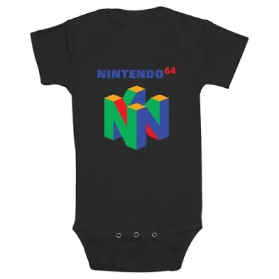 Infant's Nintendo Classic N64 Icon Onesie image {3}