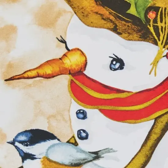 Park Designs Snowman And Chickadee Salad Plate Set of 4 image {2}