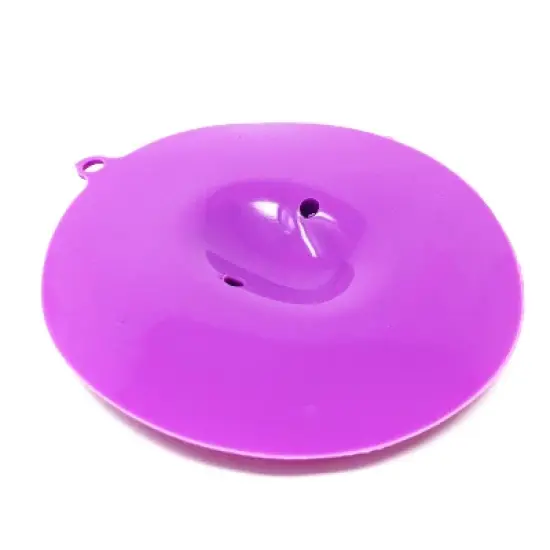 Wrapables Silicone Cup Lids, Large Anti-Dust Leak-Proof Coffee Mug Covers for Hot and Cold Drinks (Set of 6), Cute Piggies image {2}