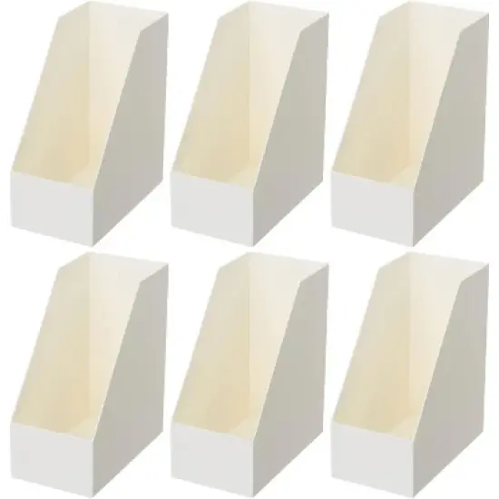 YBM Home Wide Plastic Magazine Holders, Pack of 6 image {4}