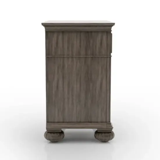 3pc Pennings Traditional Bed Set with 2 Nightstands Gray - HOMES: Inside + Out image {13}