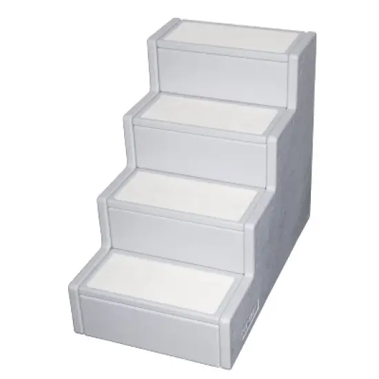 Pet Gear 4-Step Dog Steps - Gray image {1}