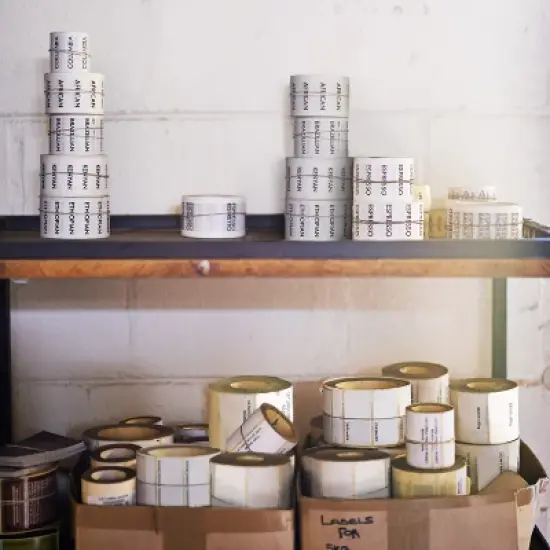 PSBM 4 Rolls 3" x 5" White Thermal Transfer Shipping Labels 3" Core (1190 Label/Roll) image {8}