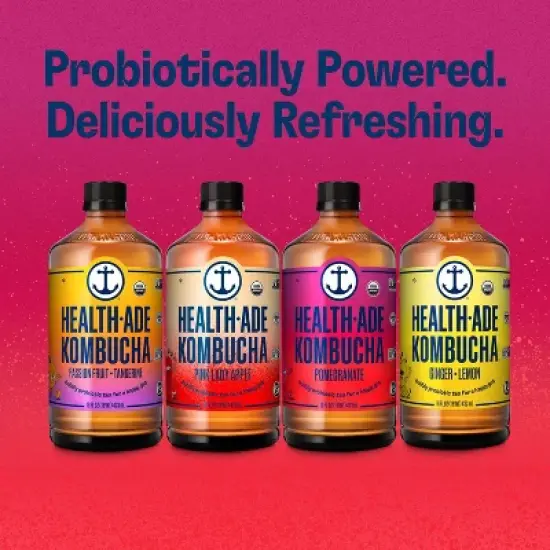 Health-Ade Organic Vegan Pomegranate Kombucha - 16 fl oz image {5}