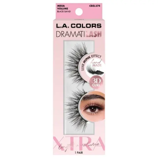L.A. Colors Dramatilash False Eyelashes Xtra - 2ct image {6}