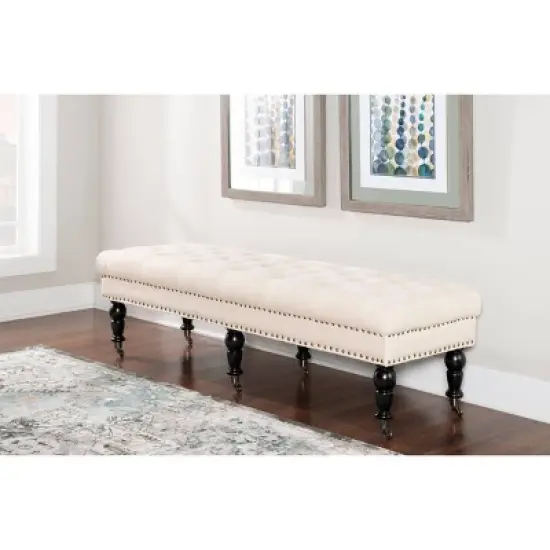 62" Isabelle Bench - Linon image {4}