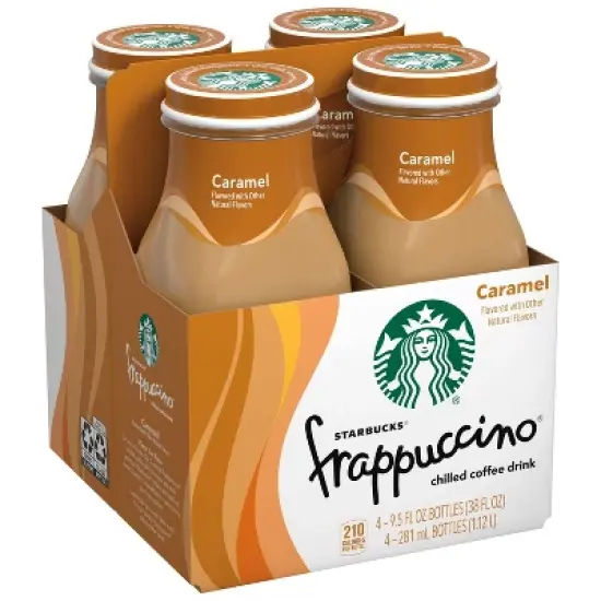 Starbucks Frappuccino Caramel Coffee Drink - 4pk/9.5 fl oz Glass Bottles image {1}