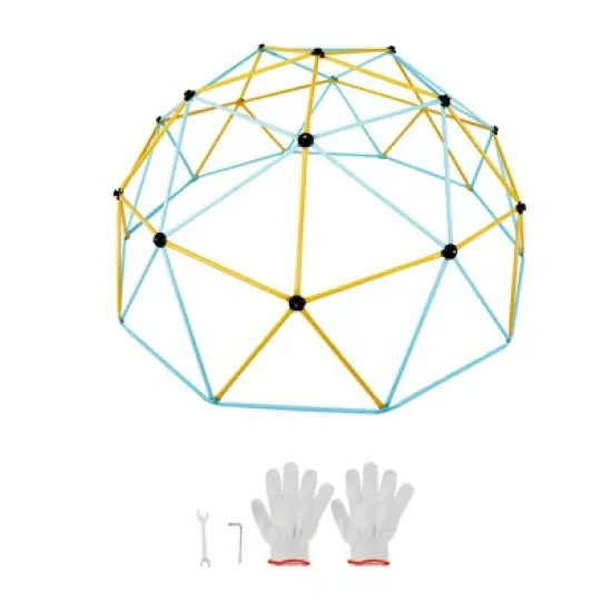 VEVOR Climbing Dome,Jungle Gym Supports 750LBS and Easy Assembly, 12FT Geometric Dome Climber Play Center for Kids 3 to 10 Years Old image {8}