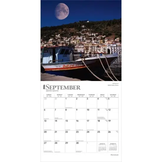 BrownTrout Moonstruck 2026 12"x24" Hanging Square Wall Calendar Plastic-Free image {3}