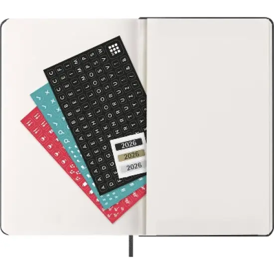 Moleskine 5"x8.25" 12 Months 2026 12 Months Weekly Notebook Large Black Hard image {5}