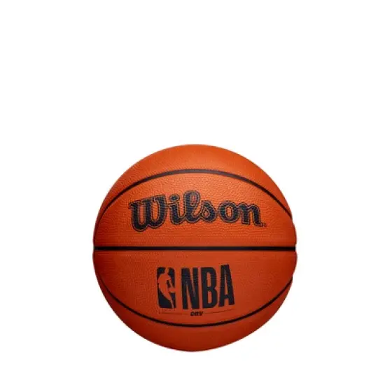 Wilson NBA Authentic Mini Basketball - Brown: Composite Shell, Butyl Bladder, Size 3 image {6}