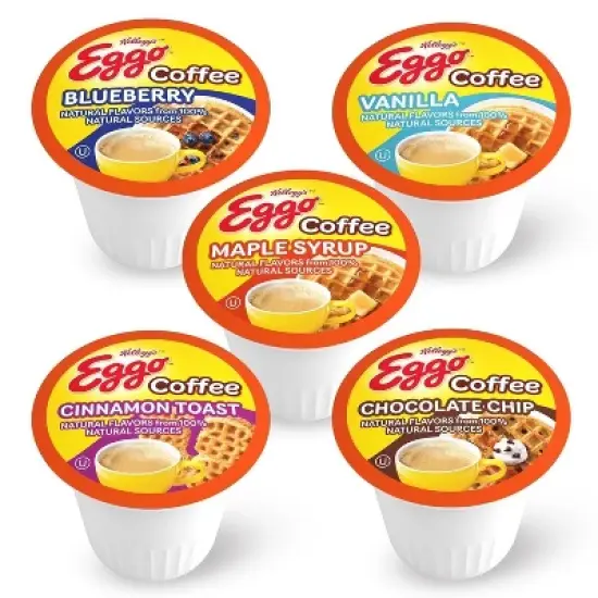 Eggo Variety Sampler Waffle Flavored Coffee Pods Fair Trade Certified - 40 ct image {1}