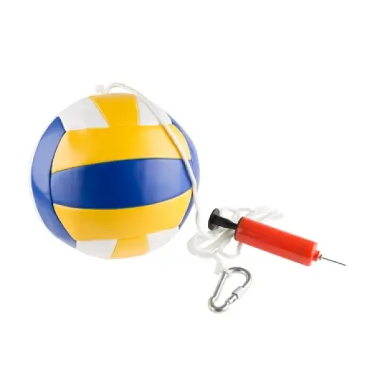 Toy Time Portable Tetherball Complete Outdoor Game Set with Base, Ball, Pump, Cord & Stakes image {7}