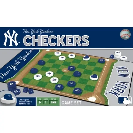 MasterPieces MLB New York Yankees Checkers Game for Kids & Families Ages 6+ Officially Licensed image {5}